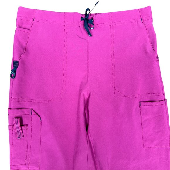 Women's CARHARTT Force Cross Flex Utility Pink Scrub Bootcut Pants- Size S - Picture 3 of 9